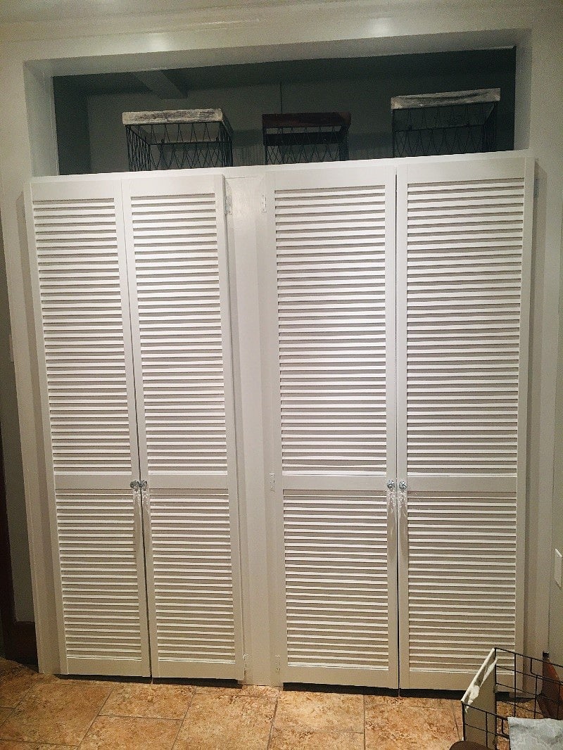 W/D and Clothes Closet w overhead storage area In Bedroom