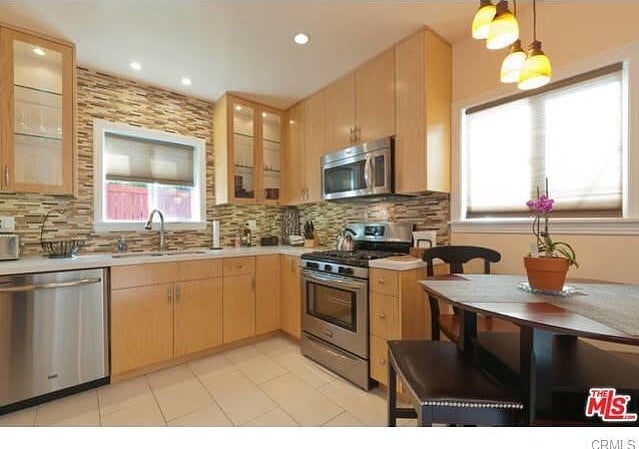 Fully stocked gourmet kitchen 