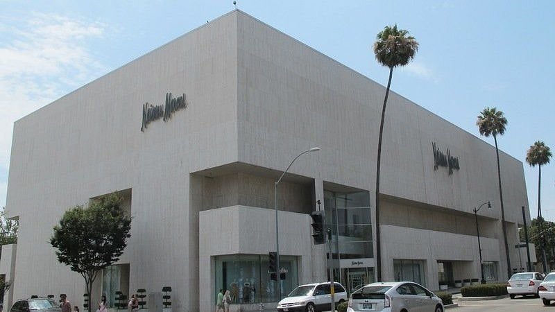 Nieman Marcus about 8 blocks West on Wilshire in Beverly Hills