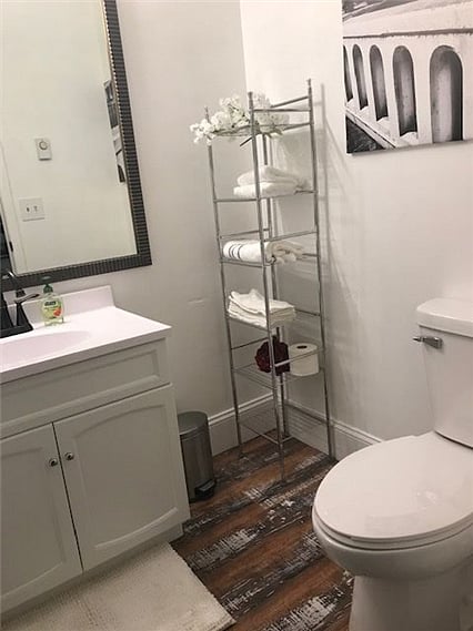 Master half bath. 