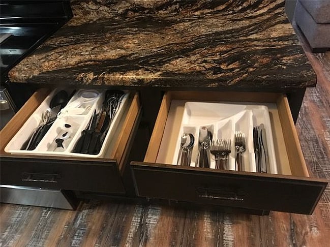 Fully appointed kitchen.