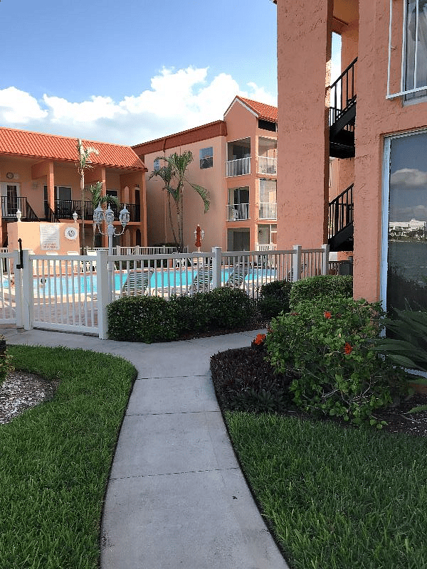 Pool and clubhouse with saunas, exercise equipment and pool table