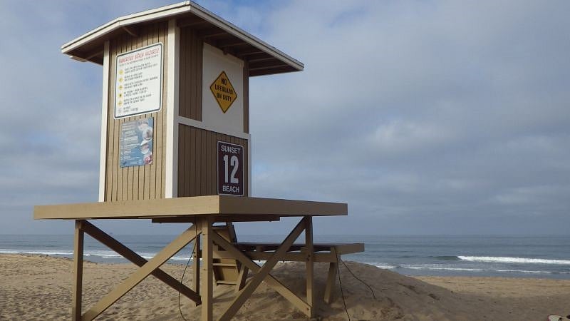 Unit is across the street from Sunset Beach