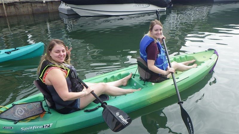 Free use of Kayaks