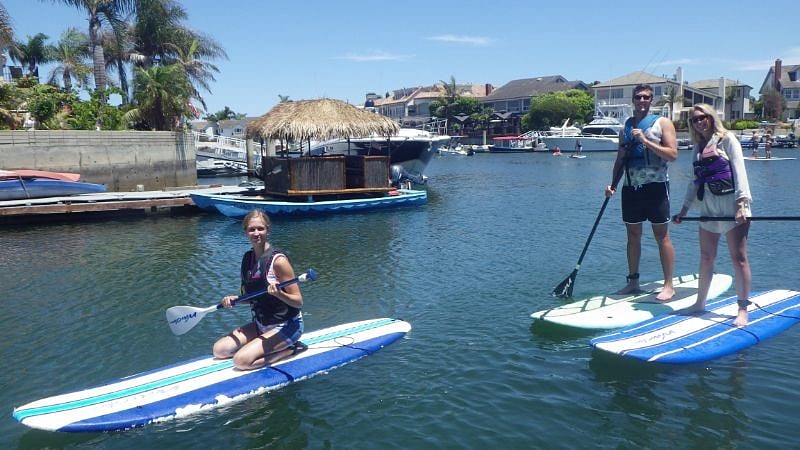 Free Paddle board use and lesson
