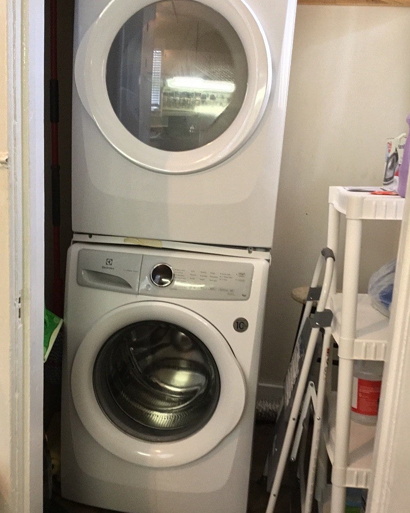 Washer and dryer in unit