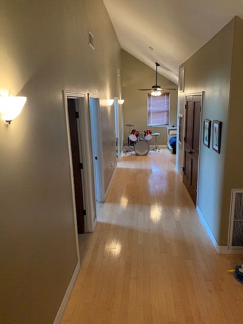 Upstairs hallway - drums will be removed.