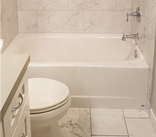 Private master bath