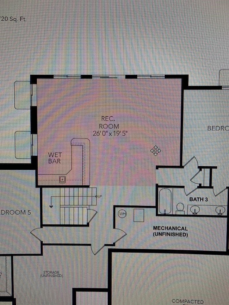 Large private living room and kitchen