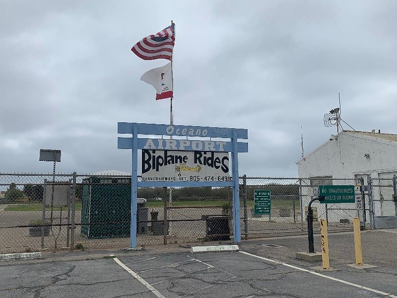 Small airport with airplane rides and sky diving available. 