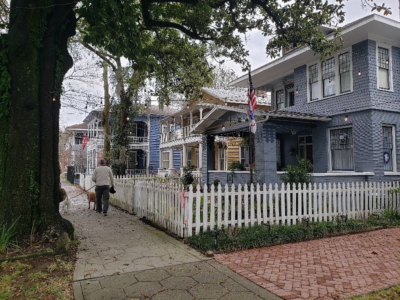 Street during the day.