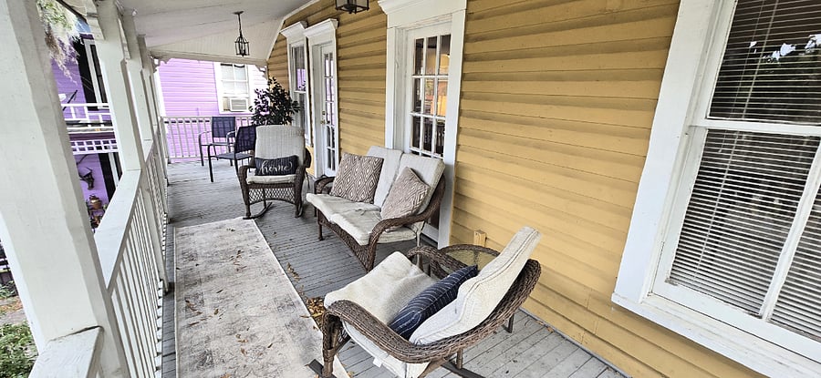 Covered front porch