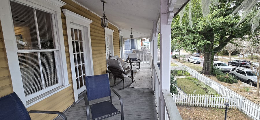 Front covered porch