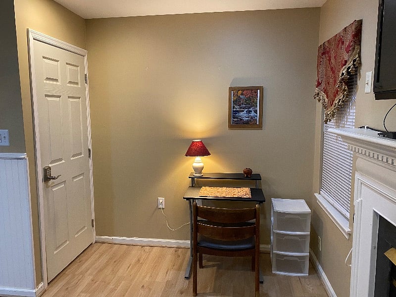 Computer desk.