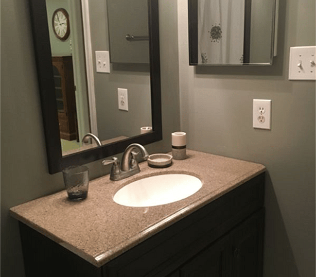 Sink and cabinet 