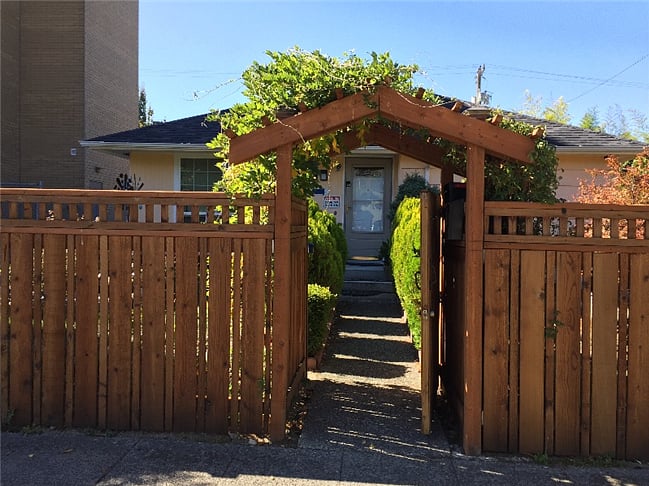 Front entrance of the main house. Pull out the string to enter. The unit is located at the back.