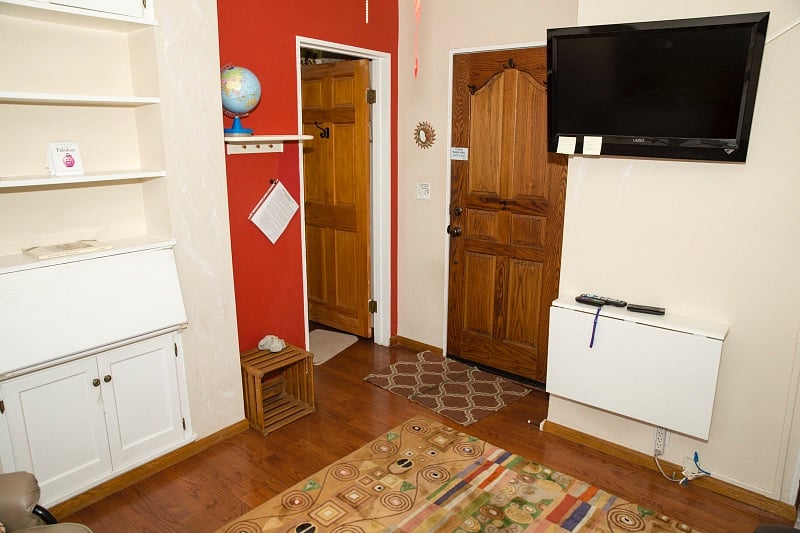 ChezAyna inside of front door.