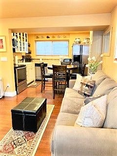 living and kitchen area. open concept