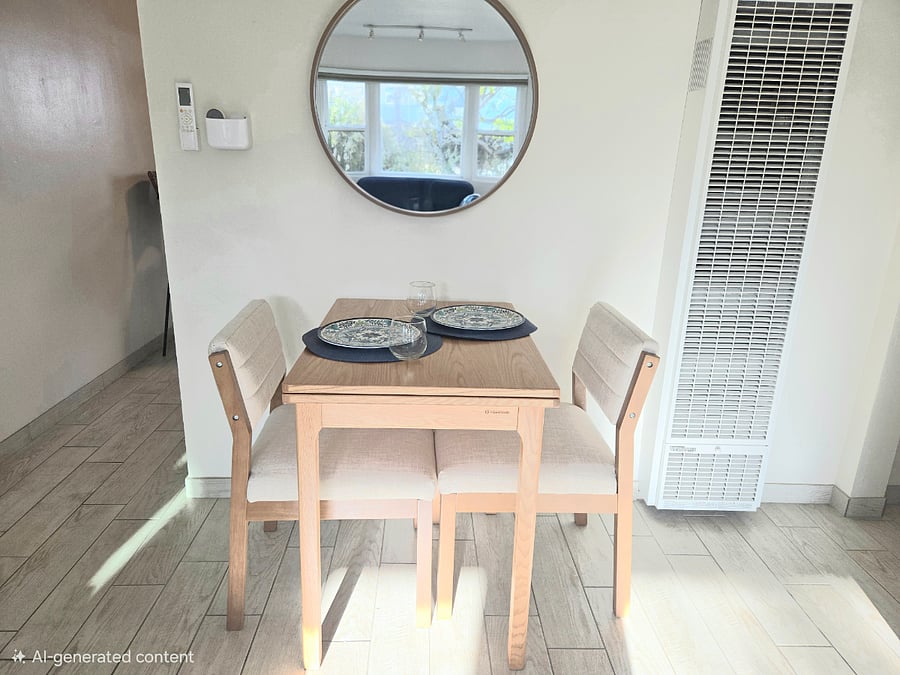 Dining table, expandable to 48 long table.