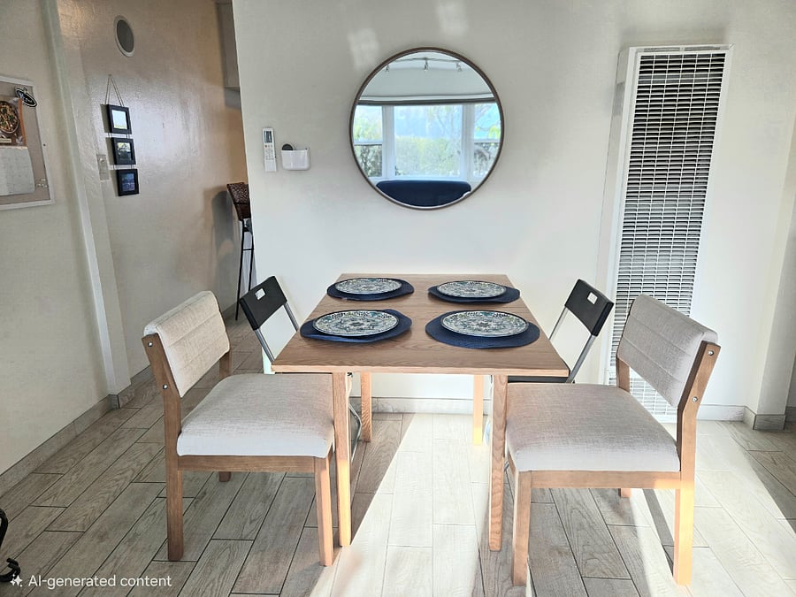 Dining table, expandable to 48 long table.