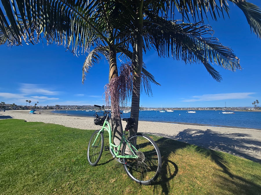 Take a bike ride on the Mission Beach boardwalk!