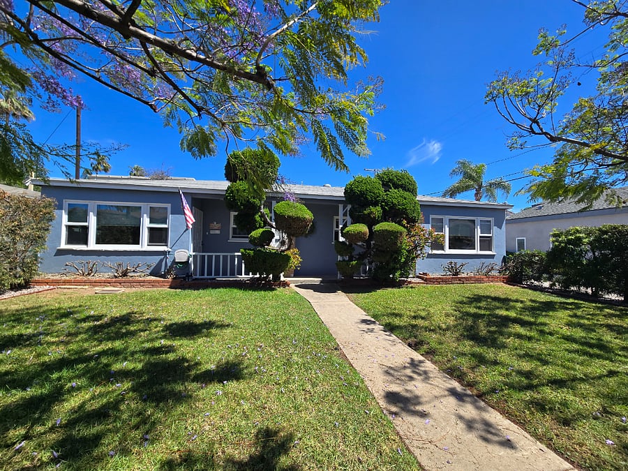 Front of property in Spring 2026.