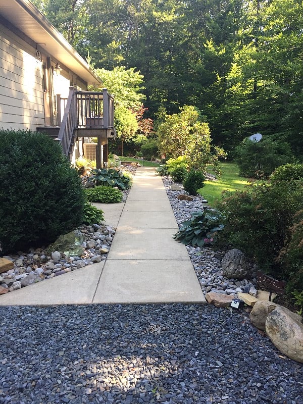 Walkway to apartment
