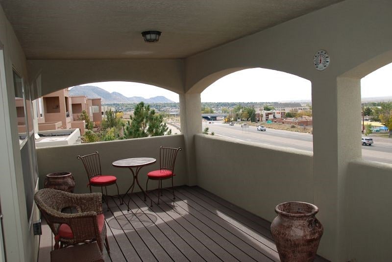 Enjoy the city views from your deck