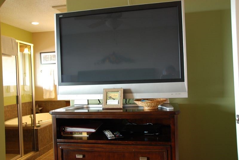 Large private television in your bedroom & another one downstairs in the livingroom