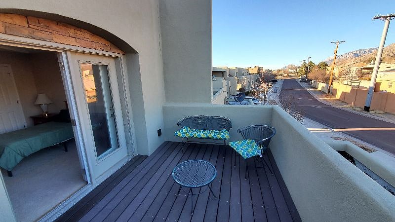 Your private balcony, right off your bedroom.