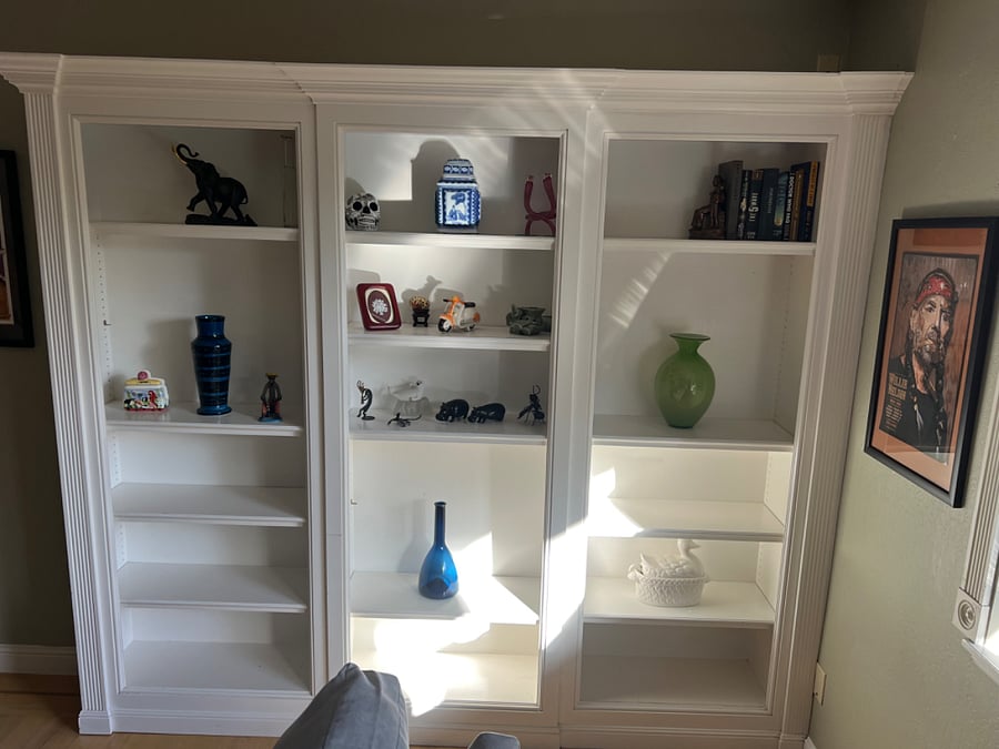 Large Built in bookcase & cabinets