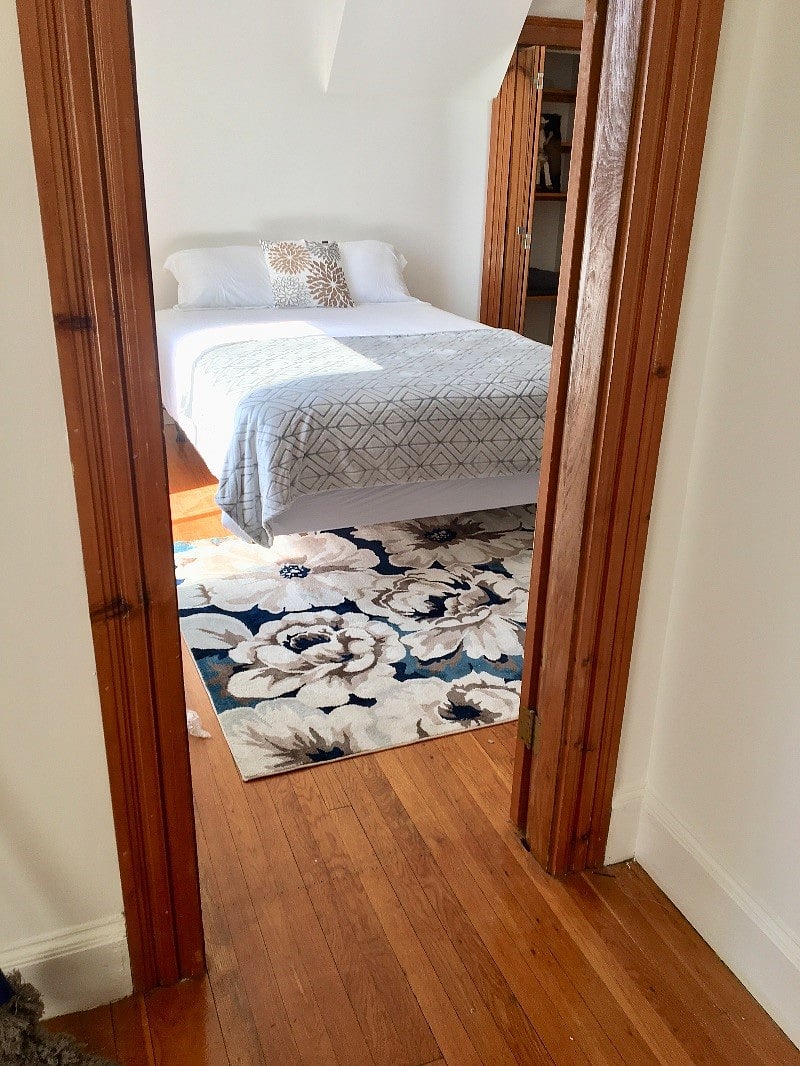 A view from the study into bedroom 2