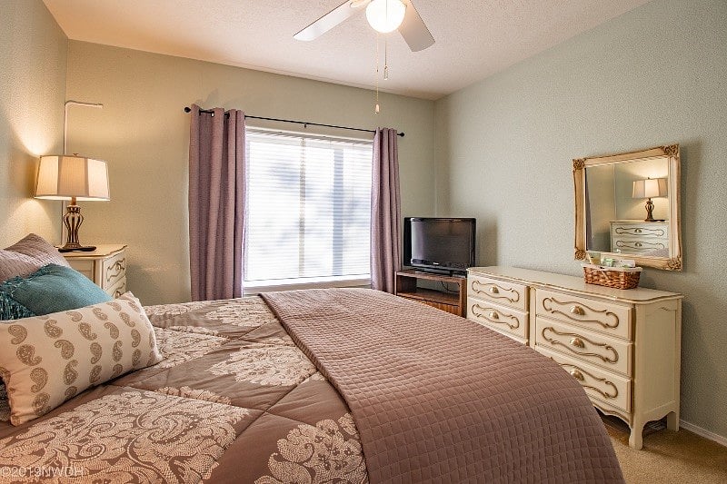 Black-out curtains for your comfort and TV with roku