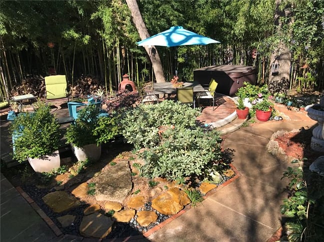 Garden seen from the Dining Room