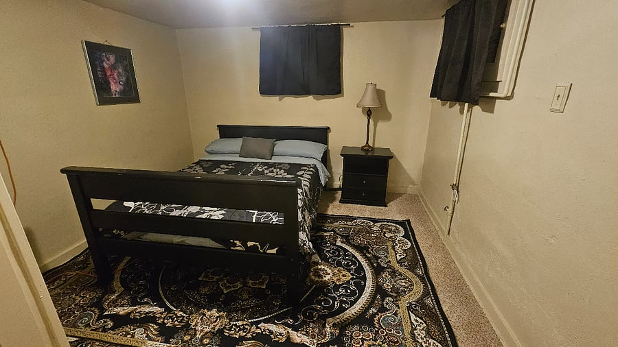 Basement bedroom perfect for sleep!