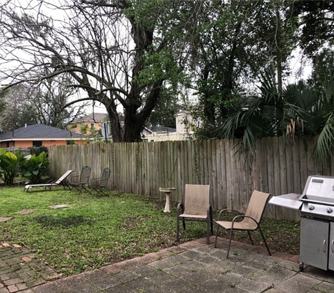 Fenced yard