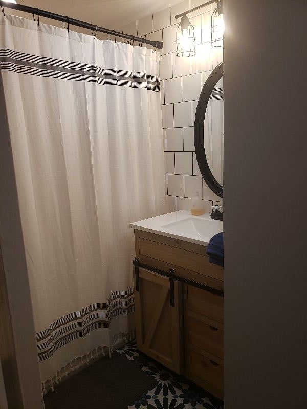 Newly renovated bathroom