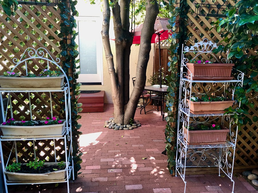 Your private entrance to your private patio.
