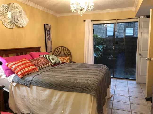 Downstairs Bedroom with Private Patio Access
