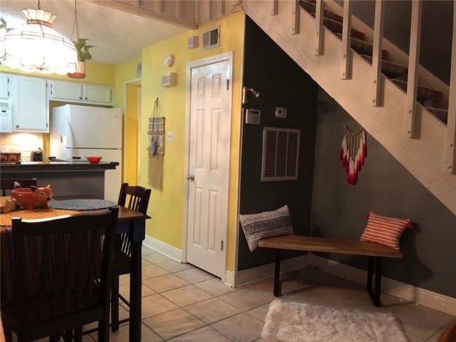Seating/Storage Area Under Staircase