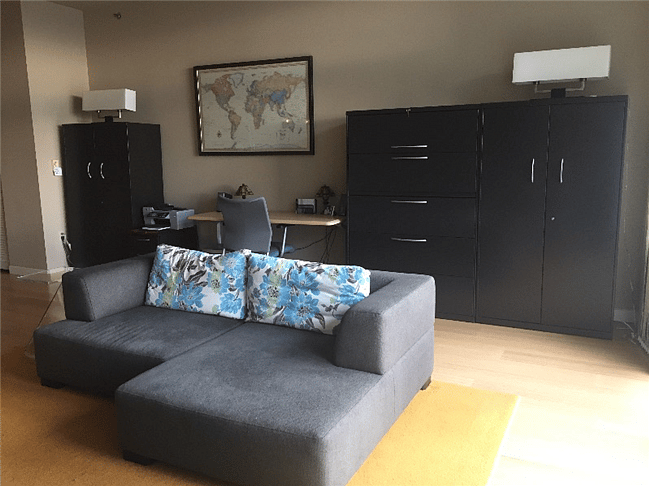 Desk Space & Living room