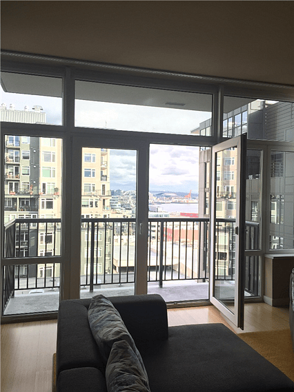 View from living/dining space
