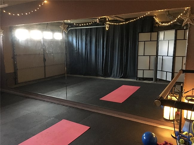 garage converted into studio space