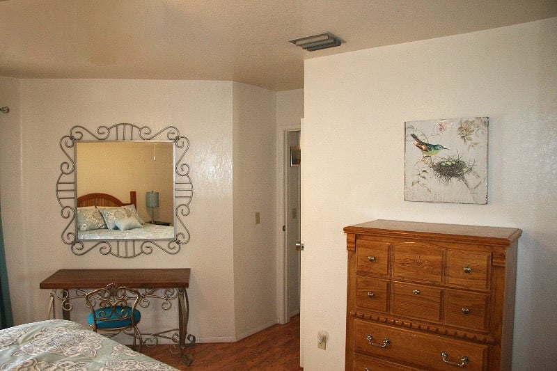 Vanity area in bedroom 1