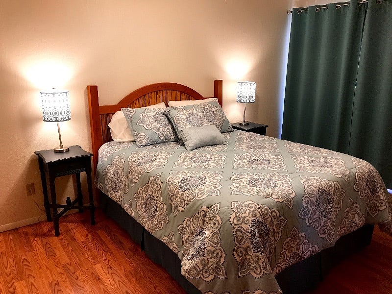 Bedroom 1 with queen-size bed.