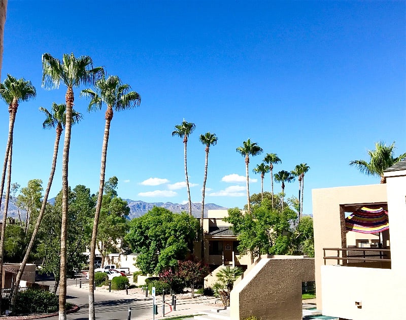 View from balcony in bedroom 1