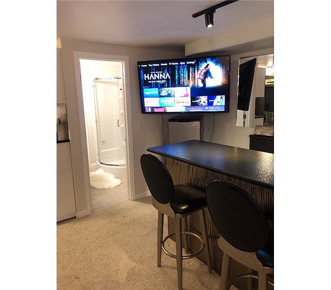 Living Area with 55" Smart TV