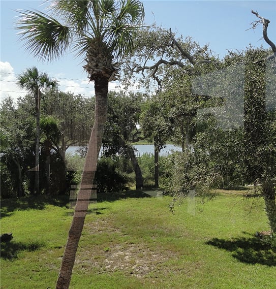view onto Halifax River from Florida room