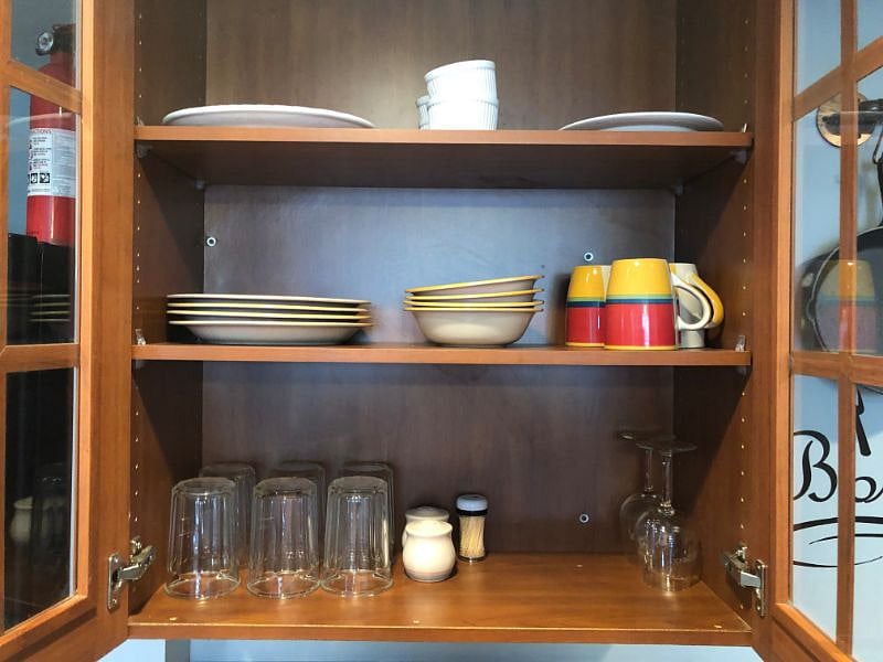 Fully stocked with dishes