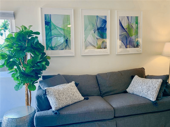 Original modern art prints from a local artist.